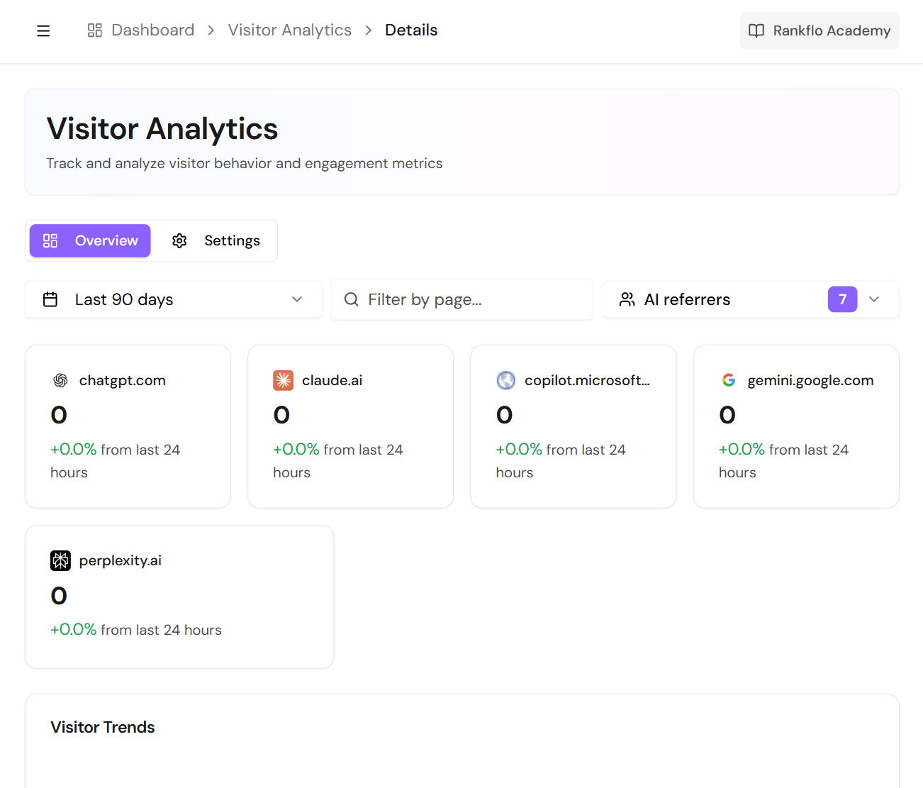 rankflo-ai-generative-enegine-optimization-tool-visitor-analytics-feature.